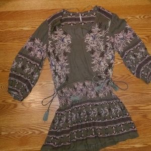 Free People Tunic green size medium